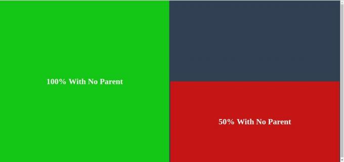 Hauteur de l'élément CSS 100% sans parent