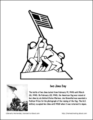 Coloriage Iwo Jima Day