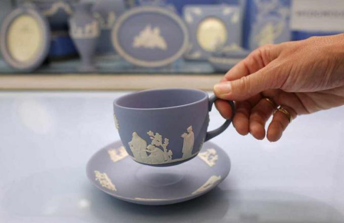 Tasse à thé Wedgwood bleu Jasper