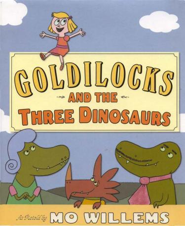 Boucle d'or et les trois dinosaures - Couverture de livre d'images