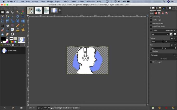 Programme de manipulation d'images GIMP