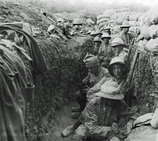 Des soldats à Gallipoli