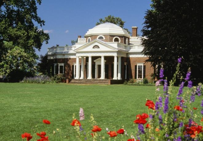 La maison de Thomas Jefferson, Monticello, en Virginie