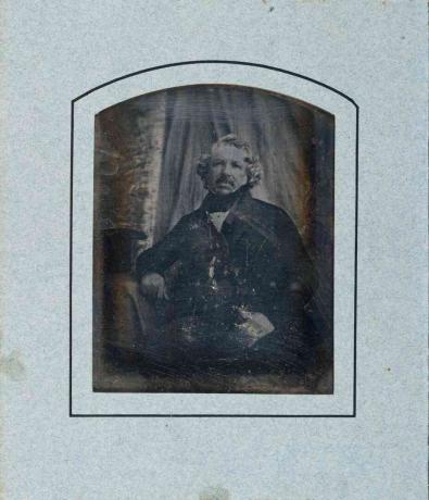 portrait en daguerréotype de Louis Daguerre vers 1844