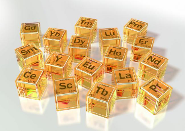 L'yttrium est l'un des éléments des terres rares.