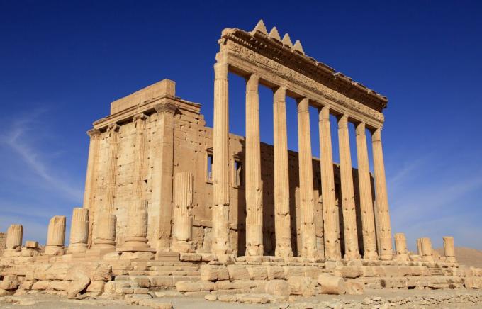 Temple de Baal (Temple de Bel) dans l'ancienne ville romaine de Palmyre en Syrie