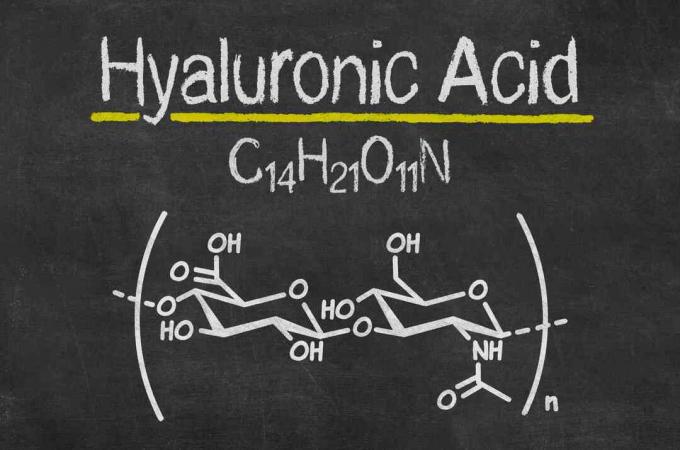 Formule chimique d'acide hyaluronique