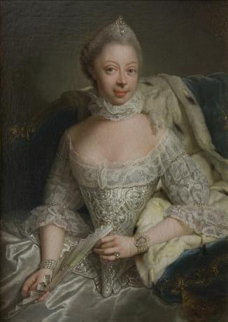 Portrait de la princesse Charlotte de Mecklembourg-Strelitz (1744-1818)