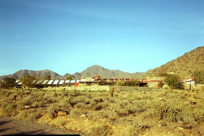 Taliesin West, l'architecture organique tentaculaire de Frank Lloyd Wright à Shea Road à Scottsdale, Arizona