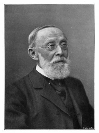Rudolph Virchow, pathologiste allemand, 1902.Artiste: C Schutte
