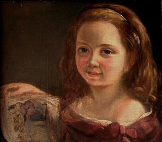 Ada Byron (Ada Lovelace), âgée de sept ans, par Alfred d'Orsay, 1822.