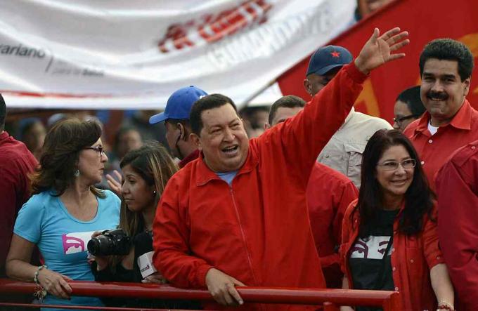 Hugo Chavez avec Nicolas Maduro, 2012