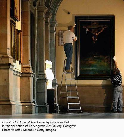 Christ de Saint-Jean de la Croix de Salvador Dali, collection de la Kelvingrove Art Gallery, Glasgow.