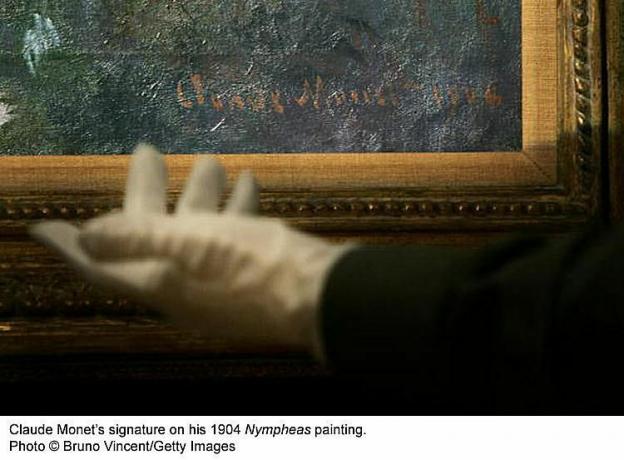 Signature de Claude Monet