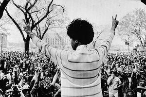 Shirley Chisholm à protester