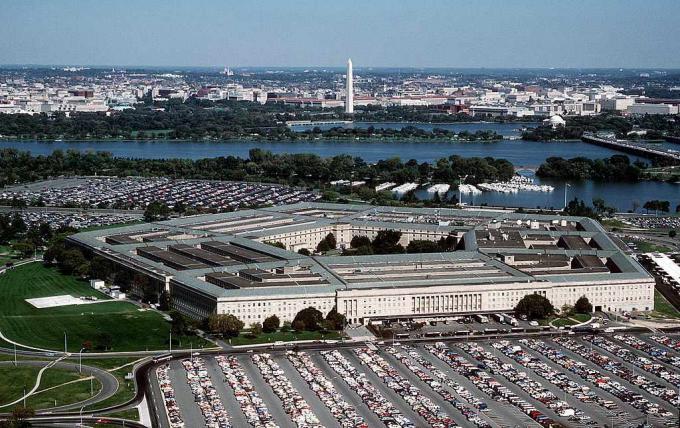 Vue aérienne du Pentagone, siège du département américain de la Défense.