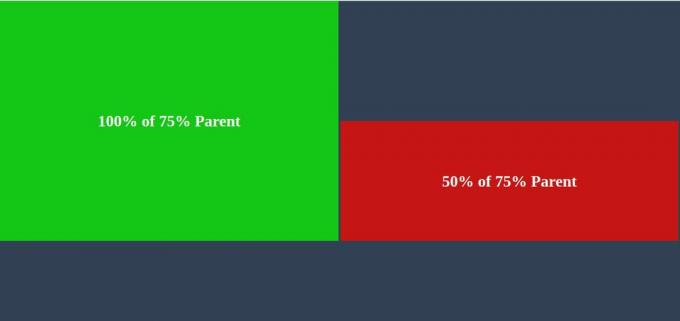 Hauteur de l'élément CSS 100% en pourcentage parent
