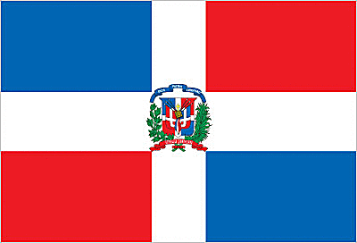 Drapeau de la République Dominicaine