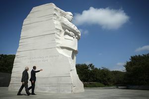 Obama et le Premier ministre indien au Mémorial MLK