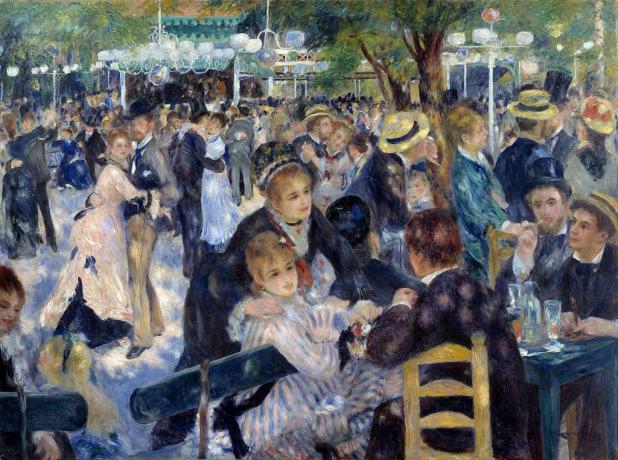 Danse au Moulin de la Galette - par Auguste Renoir