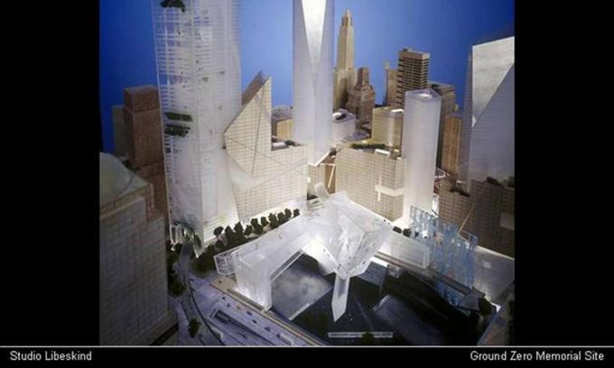 Plan du World Trade Center par Studio Libeskind, site commémoratif de Ground Zero depuis 2002 Présentation de diapositives