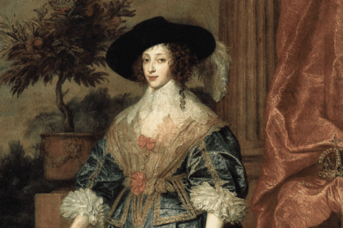 D'après un portrait d'Henrietta Maria par Anthony Van Dyk