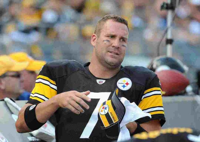 Ben Roethlisberger dans son uniforme des Steelers