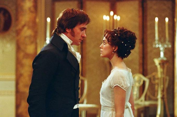 Elizabeth et M. Darcy se fixent le ballon Netherfield