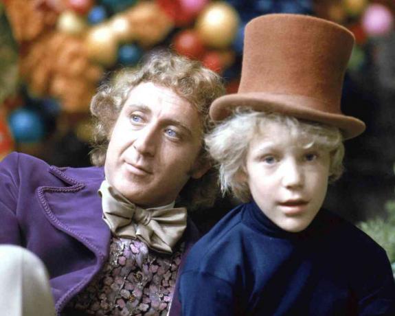 Gene Wilder et Peter Ostrum dans le rôle de Willy Wonka et Charlie
