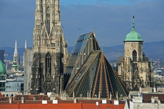 Flèches de la cathédrale de Vienne, Autriche