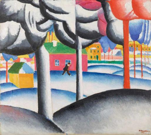 kazimir malevich paysage d'hiver