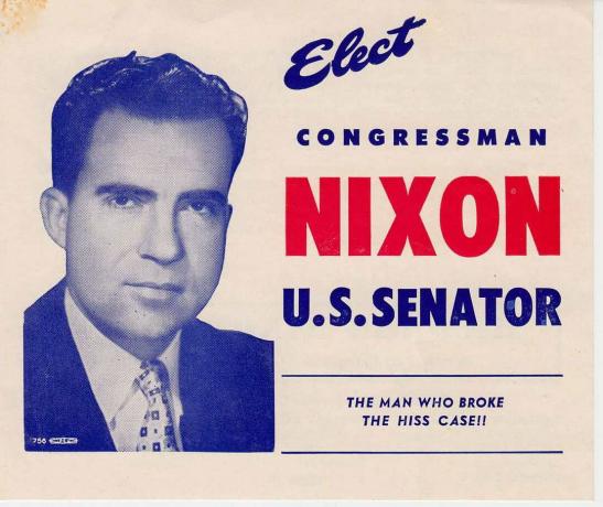 Affiche de campagne de Richard Nixon au Sénat