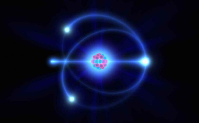 Les électrons sont des particules à charge négative en orbite autour du noyau atomique.