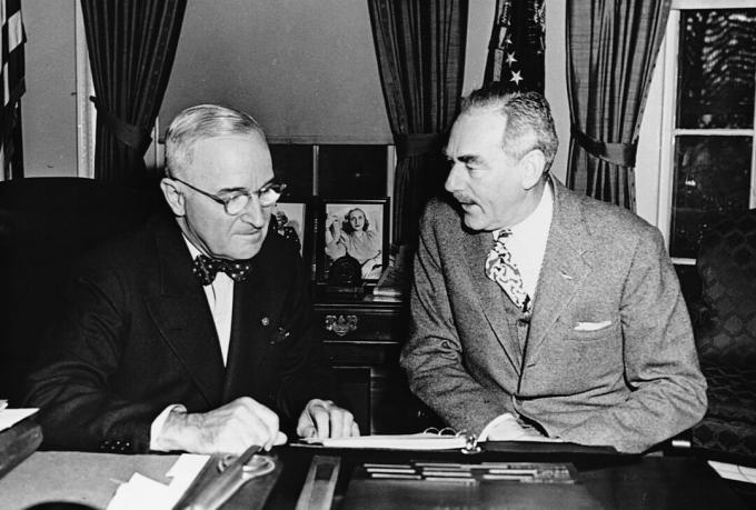 Photographie de Harry S. Truman et Dean Acheson