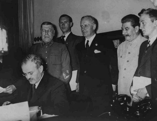 Le pacte de non-agression signé entre l'Union soviétique et l'Allemagne nazie