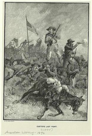 Le dernier combat de Custer par Alfred Waud