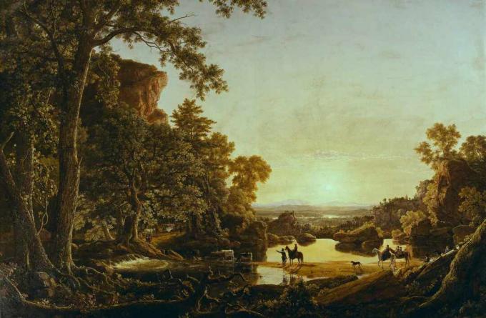 frederic edwin church hooker party arrive à hartford